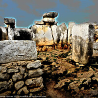 Buy canvas prints of Menorcas Mysterious Prehistoric Stones by Deanne Flouton