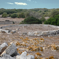 Buy canvas prints of The Ancient Threshing Circle of Menorca by Deanne Flouton