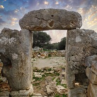 Buy canvas prints of A Gateway to Prehistoric Life in Menorca Spain by Deanne Flouton