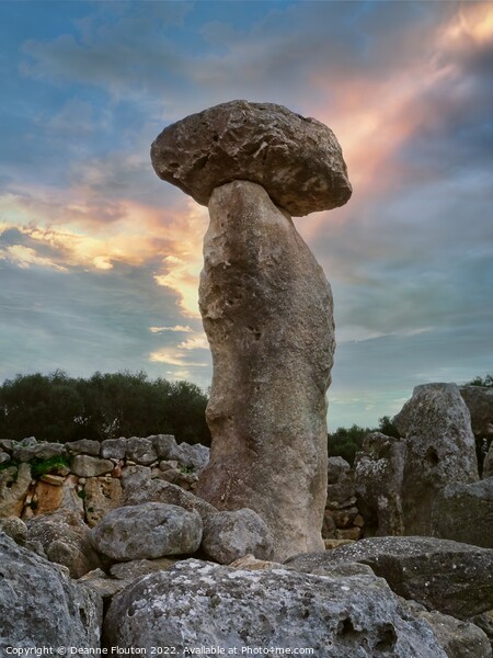  Megalith Pillar of Menorca Torre d'en Galmés  Picture Board by Deanne Flouton