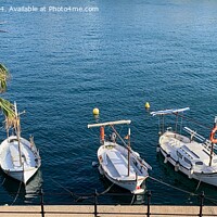 Buy canvas prints of Three Dinghies at Rest  by Deanne Flouton