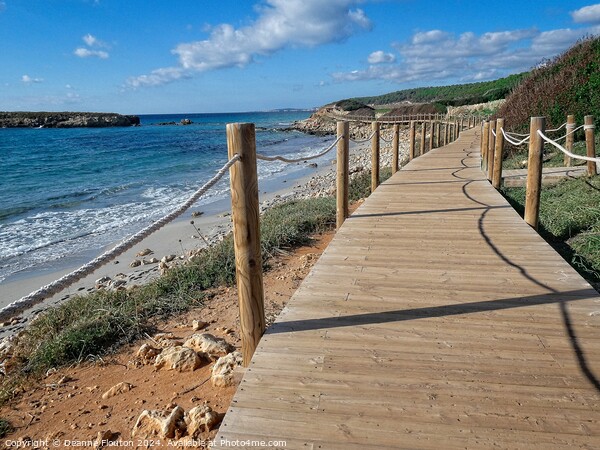 Boardwalk Es Bruc Menorca Picture Board by Deanne Flouton