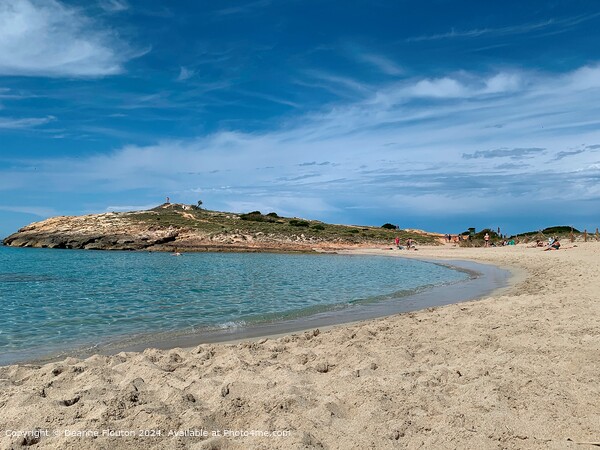 Atalis Menorca Sand and Sea Picture Board by Deanne Flouton
