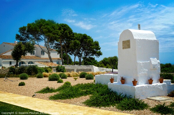 Serenity in the Rural Garden Menorca Picture Board by Deanne Flouton
