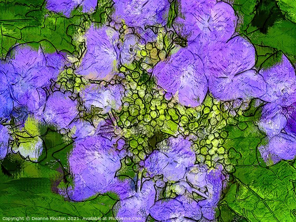 Vivid Purple Blossom Picture Board by Deanne Flouton