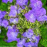 Buy canvas prints of Vivid Purple Blossom by Deanne Flouton