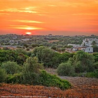 Buy canvas prints of Menorca Sunset Landscape by Deanne Flouton
