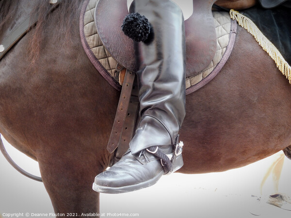  Horseman Detail in Menorca Picture Board by Deanne Flouton