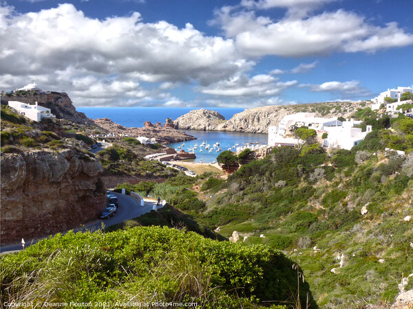 Cala Morella Cove Menorca Picture Board by Deanne Flouton