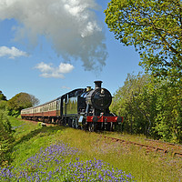 Buy canvas prints of Steaming through the countryside by Ashley Jackson