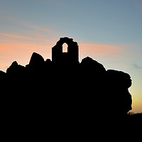 Buy canvas prints of Roche Rock Silhouette  by Ashley Jackson