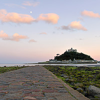Buy canvas prints of St Michael's Mount Sunset by Ashley Jackson