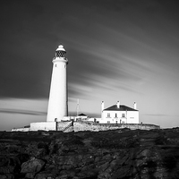Buy canvas prints of St Marys Lighthouse by Andrew Tait