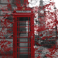 Buy canvas prints of Westminster Phone Box by Andy Huntley