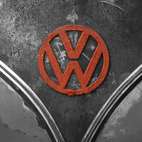 Buy canvas prints of VW logo by Andy Huntley