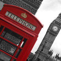 Buy canvas prints of Phone Box London by Andy Huntley