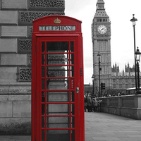 Buy canvas prints of Phone Box in London by Andy Huntley
