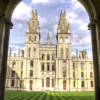 Buy canvas prints of All Souls Oxford by Andy Huntley