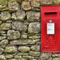 Buy canvas prints of Post Box in Wall by Andy Huntley