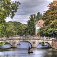 Buy canvas prints of Punting in Cambridge by Andy Huntley