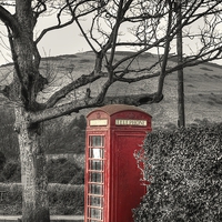 Buy canvas prints of Rural Phone Box by Andy Huntley