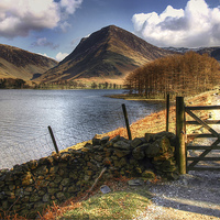 Buy canvas prints of Lake Buttermere Walk by Andy Huntley