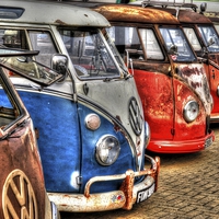 Buy canvas prints of VW Campervans by Andy Huntley