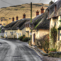 Buy canvas prints of Thatched Street by Andy Huntley