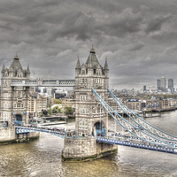 Buy canvas prints of Tower Bridge from top of City Hall by Andy Huntley
