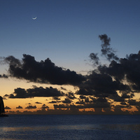 Buy canvas prints of Sailing at Dusk by Andy Huntley