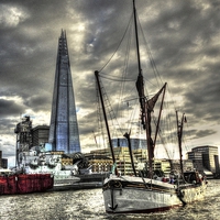 Buy canvas prints of Thames Barge Will by Andy Huntley