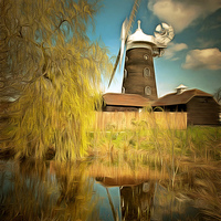 Buy canvas prints of  Wray Common Windmill Reigate by Andy Huntley