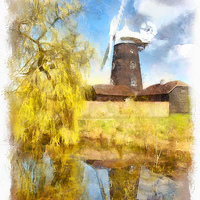 Buy canvas prints of   Wray Common Windmill Reigate by Andy Huntley