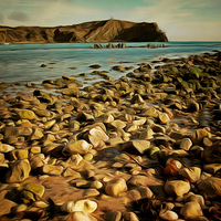 Buy canvas prints of  Lulworth Cove  by Andy Huntley