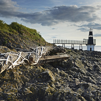 Buy canvas prints of Battery Point, Bristol Channel by Carolyn Eaton