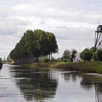 Buy canvas prints of Damme Canal by Carolyn Eaton