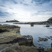 Buy canvas prints of  Godrevy Lighthouse, Cornwall by Carolyn Eaton