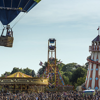 Buy canvas prints of  All the Fun of the Fair at the Bristol Balloon Fi by Carolyn Eaton