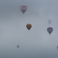 Buy canvas prints of  Balloons in the Mist, Bristol by Carolyn Eaton