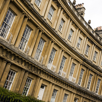 Buy canvas prints of  Bath's Georgian Architecture, The Circus by Carolyn Eaton