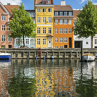 Buy canvas prints of Christianshavn Canal, Copenhagen, Denmark by Carolyn Eaton