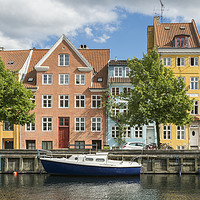 Buy canvas prints of Christianshavn Canal, Copenhagen, Denmark by Carolyn Eaton