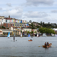 Buy canvas prints of Bristol's Harbourside by Carolyn Eaton