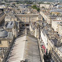 Buy canvas prints of Bath from The Abbey Roof by Carolyn Eaton