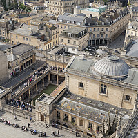 Buy canvas prints of Bath from the Abbey Rooftop by Carolyn Eaton