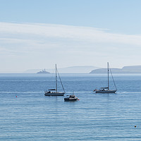 Buy canvas prints of Boats in the Bay, St Ives by Carolyn Eaton