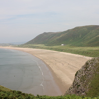 Buy canvas prints of Rhossili Bay Gower by Paul Erlam
