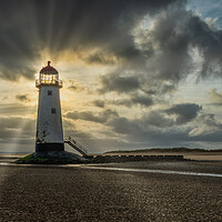 Buy canvas prints of Talacre lighthouse by Alan Tunnicliffe