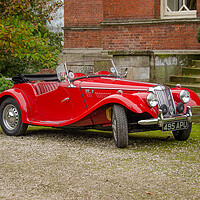 Buy canvas prints of 1954 MG sports car by Alan Tunnicliffe