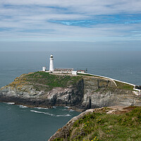 Buy canvas prints of Majestic South Stack Lighthouse by Alan Tunnicliffe